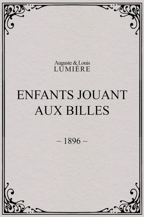 Enfants jouant aux billes