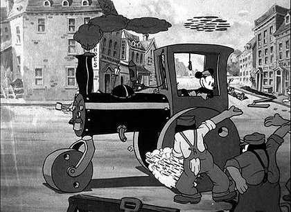 Mickey má parní válec