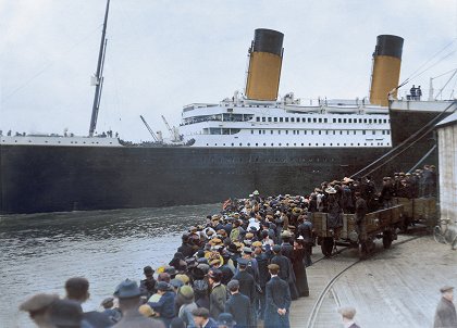 Titanic v barvě
